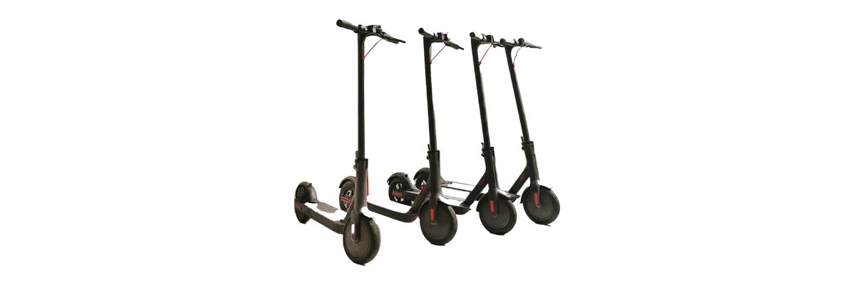 Electric Scooters in white background Electric Scooters in white background